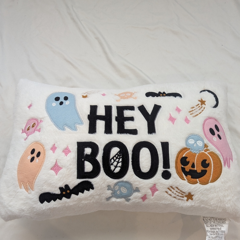 Hey Boo pillow